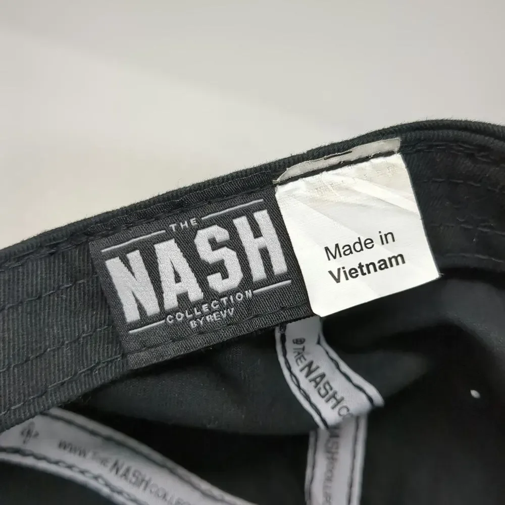 The Nash Collection Baseball Cap Black One Size Slideback Nash Embroidered Hat